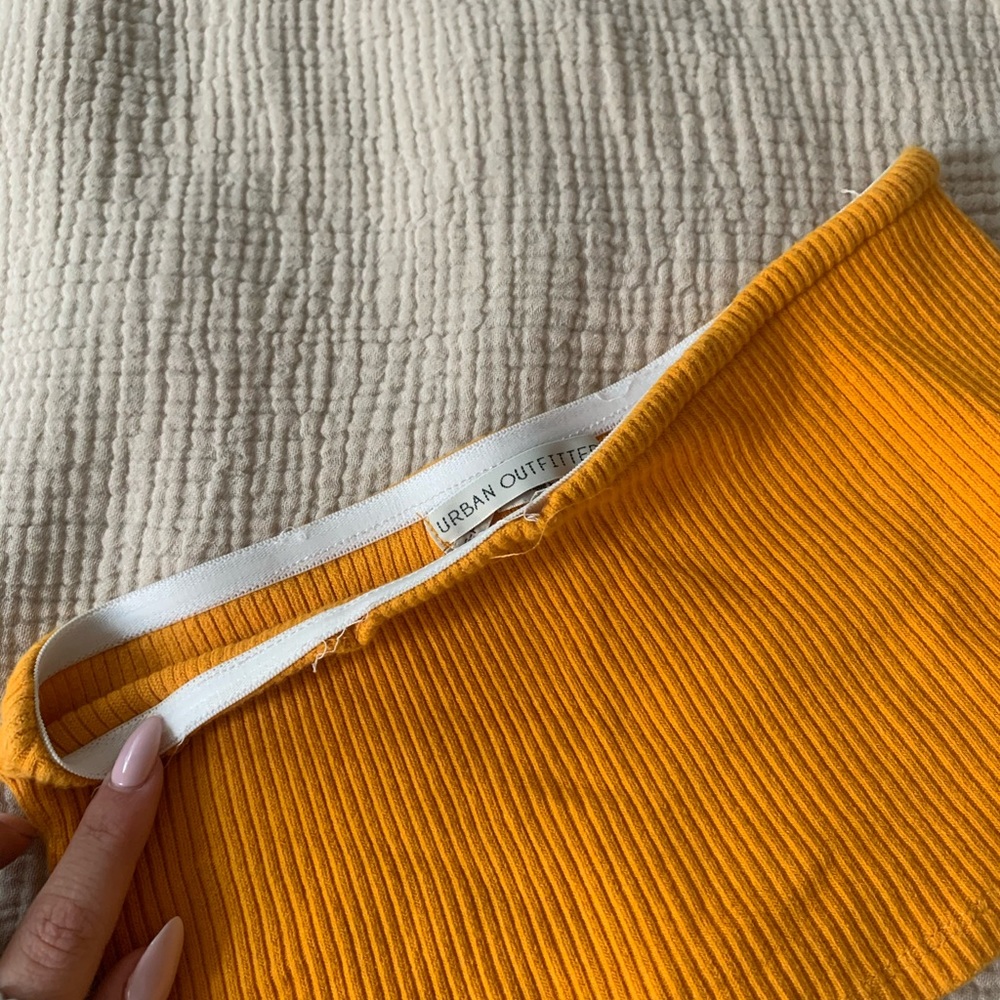 urban outfitters yellow tube top